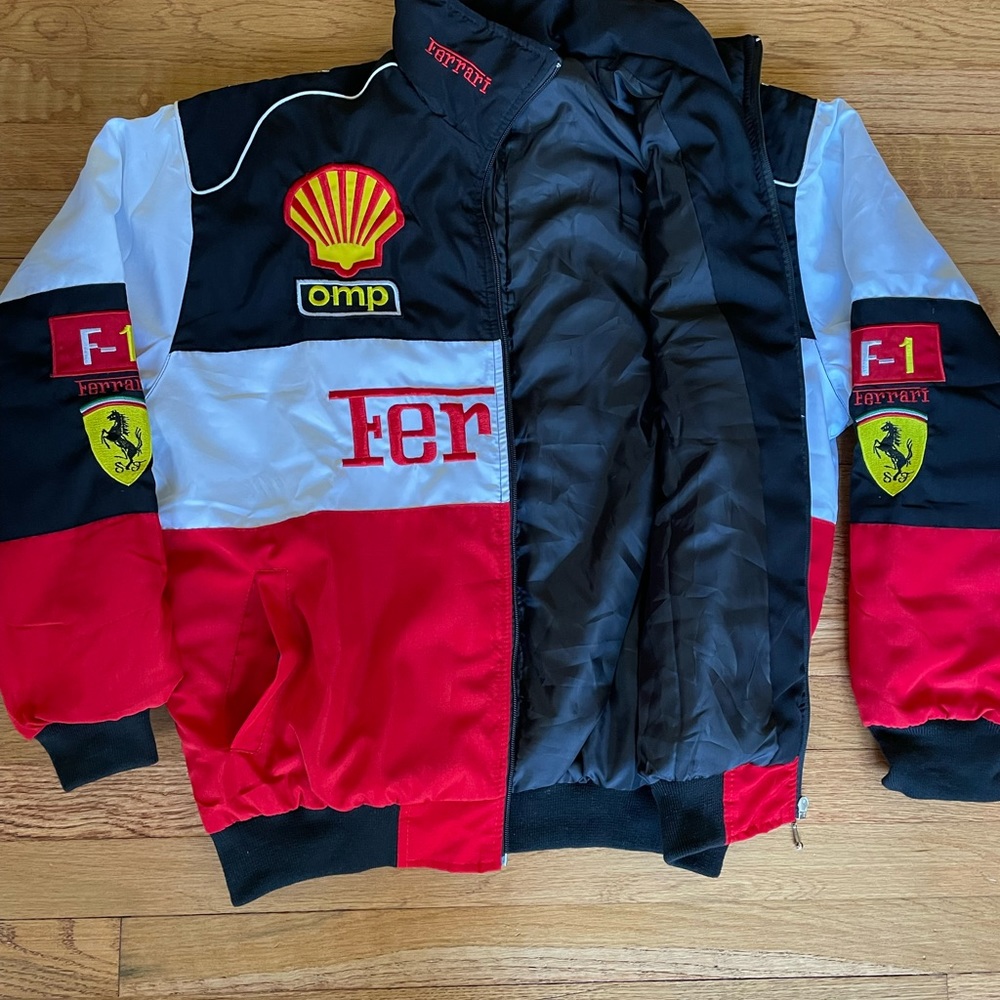 Formula 1 Ferrari Racing Jacket Men’s F1 Embroidered Retro Y2k Unisex - Picture 5 of 6